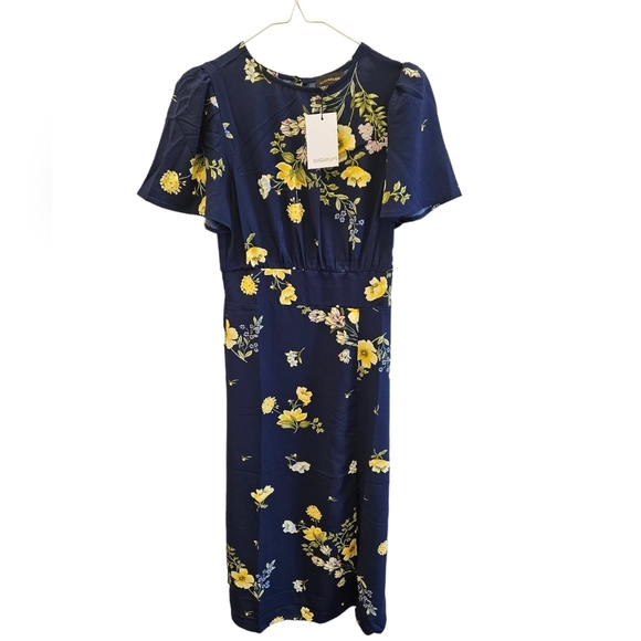 Vici SugarLips Jada Floral Slit Midi Dress NEW - Picture 5 of 6